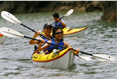 Click to enlarge the pictures: Discover the untouched areas by kayak